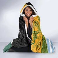 Rugby 2025 Championship Hooded Blanket Southern Hemisphere Countries Mascots - Wonder Print Shop