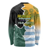 Personalised Rugby 2025 Championship Long Sleeve Shirt Southern Hemisphere Countries Mascots - Wonder Print Shop