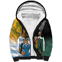 Personalised Rugby 2025 Championship Sherpa Hoodie Southern Hemisphere Countries Mascots - Wonder Print Shop