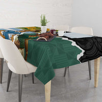 Rugby 2025 Championship Tablecloth Southern Hemisphere Countries Mascots - Wonder Print Shop