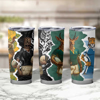 Rugby 2025 Championship Tumbler Cup Southern Hemisphere Countries Mascots - Wonder Print Shop