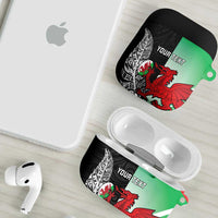 New Zealand and Wales Rugby Custom AirPods Case Aotearoa All Black Combine Welsh Dragon - Wonder Print Shop
