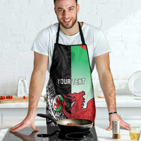 New Zealand and Wales Rugby Custom Apron Aotearoa All Black Combine Welsh Dragon - Wonder Print Shop