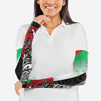 New Zealand and Wales Rugby Custom Arm Sleeves Aotearoa All Black Combine Welsh Dragon - Wonder Print Shop