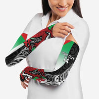 New Zealand and Wales Rugby Custom Arm Sleeves Aotearoa All Black Combine Welsh Dragon - Wonder Print Shop