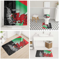 New Zealand and Wales Rugby Custom Bathroom Set Aotearoa All Black Combine Welsh Dragon - Wonder Print Shop