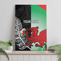New Zealand and Wales Rugby Custom Canvas Wall Art Aotearoa All Black Combine Welsh Dragon - Wonder Print Shop