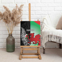 New Zealand and Wales Rugby Custom Canvas Wall Art Aotearoa All Black Combine Welsh Dragon - Wonder Print Shop