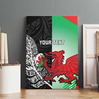 New Zealand and Wales Rugby Custom Canvas Wall Art Aotearoa All Black Combine Welsh Dragon - Wonder Print Shop