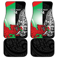 New Zealand and Wales Rugby Custom Car Mats Aotearoa All Black Combine Welsh Dragon - Wonder Print Shop