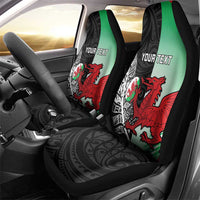 New Zealand and Wales Rugby Custom Car Seat Cover Aotearoa All Black Combine Welsh Dragon - Wonder Print Shop