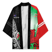 New Zealand and Wales Rugby Custom Kimono Aotearoa All Black Combine Welsh Dragon - Wonder Print Shop