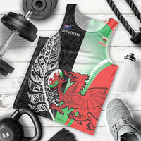 New Zealand and Wales Rugby Custom Men Tank Top Aotearoa All Black Combine Welsh Dragon - Wonder Print Shop