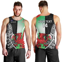 New Zealand and Wales Rugby Custom Men Tank Top Aotearoa All Black Combine Welsh Dragon - Wonder Print Shop