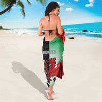 New Zealand and Wales Rugby Custom Sarong Aotearoa All Black Combine Welsh Dragon - Wonder Print Shop