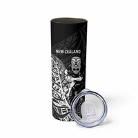 New Zealand and Wales Rugby Custom Skinny Tumbler Aotearoa All Black Combine Welsh Dragon - Wonder Print Shop