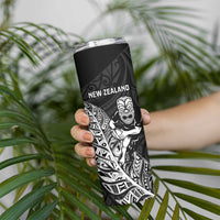 New Zealand and Wales Rugby Custom Skinny Tumbler Aotearoa All Black Combine Welsh Dragon - Wonder Print Shop
