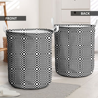 Black White Filipino Binakol Motifs Laundry Basket Mabuhay Philippines Festival Kusikus Pattern