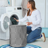 Black White Filipino Binakol Motifs Laundry Basket Mabuhay Philippines Festival Kusikus Pattern