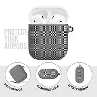 Black White Filipino Binakol Motifs AirPods Case Mabuhay Philippines Festival Kusikus Pattern