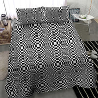 Black White Filipino Binakol Motifs Bedding Set Mabuhay Philippines Festival Kusikus Pattern