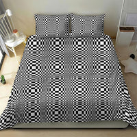 Black White Filipino Binakol Motifs Bedding Set Mabuhay Philippines Festival Kusikus Pattern