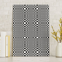 Black White Filipino Binakol Motifs Canvas Wall Art Mabuhay Philippines Festival Kusikus Pattern