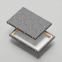 Black White Filipino Binakol Motifs Canvas Wall Art Mabuhay Philippines Festival Kusikus Pattern