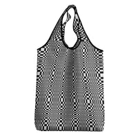 Black White Filipino Binakol Motifs Grocery Bag Mabuhay Philippines Festival Kusikus Pattern