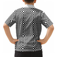 Black White Filipino Binakol Motifs Hawaiian Shirt Mabuhay Philippines Festival Kusikus Pattern