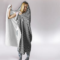 Black White Filipino Binakol Motifs Hooded Blanket Mabuhay Philippines Festival Kusikus Pattern