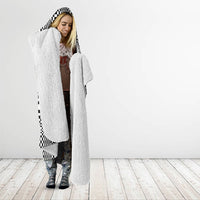 Black White Filipino Binakol Motifs Hooded Blanket Mabuhay Philippines Festival Kusikus Pattern