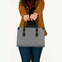 Black White Filipino Binakol Motifs Leather Bag Mabuhay Philippines Festival Kusikus Pattern