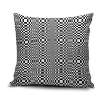Black White Filipino Binakol Motifs Pillow Cover Mabuhay Philippines Festival Kusikus Pattern