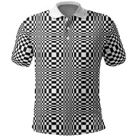 Black White Filipino Binakol Motifs Polo Shirt Mabuhay Philippines Festival Kusikus Pattern