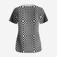 Black White Filipino Binakol Motifs Scrub Top Mabuhay Philippines Festival Kusikus Pattern