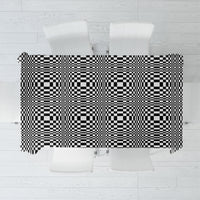 Black White Filipino Binakol Motifs Tablecloth Mabuhay Philippines Festival Kusikus Pattern
