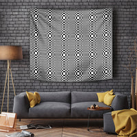 Black White Filipino Binakol Motifs Tapestry Mabuhay Philippines Festival Kusikus Pattern