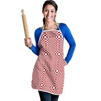 Red White Filipino Binakol Motifs Apron Mabuhay Philippines Festival Kusikus Pattern