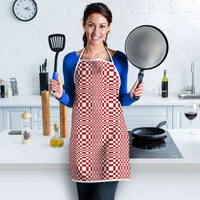 Red White Filipino Binakol Motifs Apron Mabuhay Philippines Festival Kusikus Pattern