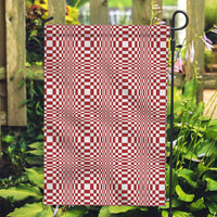 Red White Filipino Binakol Motifs Garden Flag Mabuhay Philippines Festival Kusikus Pattern