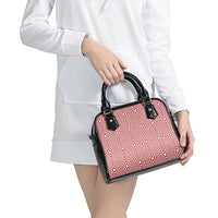 Red White Filipino Binakol Motifs Shoulder Handbag Mabuhay Philippines Festival Kusikus Pattern