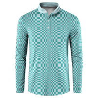 Cyan Filipino Binakol Motifs Button Sweatshirt Mabuhay Philippines Festival Kusikus Pattern