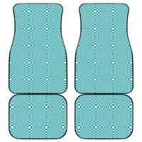Cyan Filipino Binakol Motifs Car Mats Mabuhay Philippines Festival Kusikus Pattern