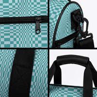 Cyan Filipino Binakol Motifs Duffle Bag Mabuhay Philippines Festival Kusikus Pattern
