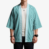 Cyan Filipino Binakol Motifs Kimono Mabuhay Philippines Festival Kusikus Pattern