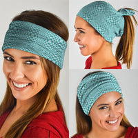 Cyan Filipino Binakol Motifs Neck Gaiter Mabuhay Philippines Festival Kusikus Pattern