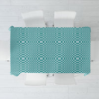 Cyan Filipino Binakol Motifs Tablecloth Mabuhay Philippines Festival Kusikus Pattern