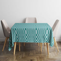 Cyan Filipino Binakol Motifs Tablecloth Mabuhay Philippines Festival Kusikus Pattern