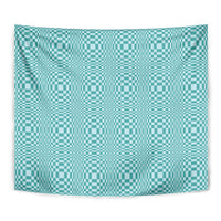 Cyan Filipino Binakol Motifs Tapestry Mabuhay Philippines Festival Kusikus Pattern